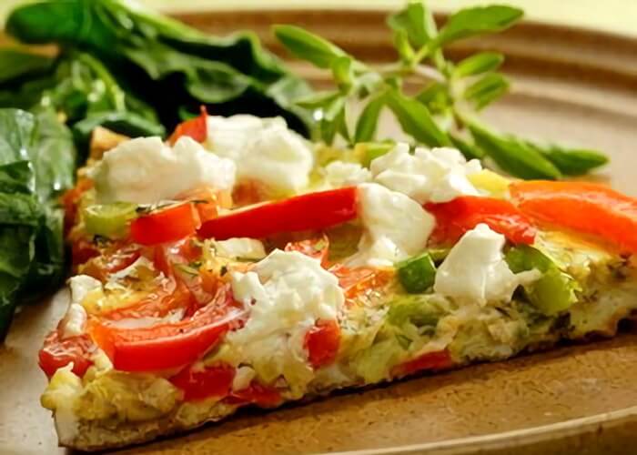 Red pepper and goat cheese frittata recipes