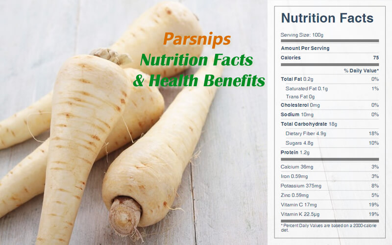 Parsnips Nutrition Facts & Health Benefits