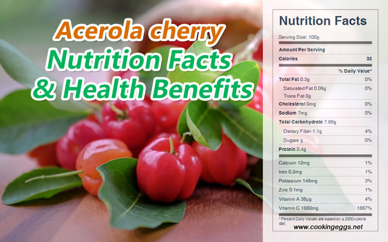 Acerola Cherry Nutrition Facts & Health Benefits-CookingEggs