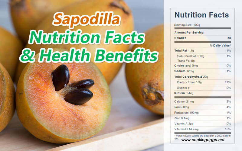 Sapodilla fruit Nutrition Facts and Health Benefits